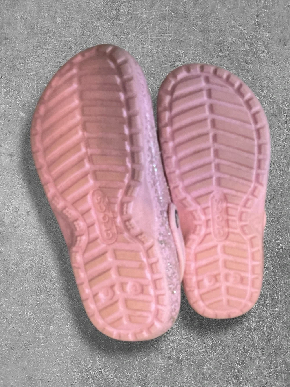 CROCS sparkly pink